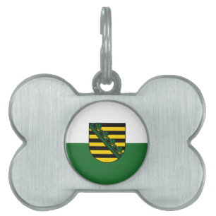 Flag of Saxony Pet ID Tag