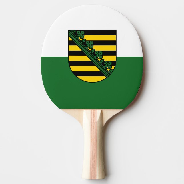 Flag of Saxony Ping-Pong Paddle (Front)