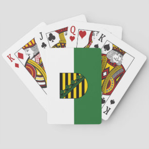 Flag of Saxony Playing Cards