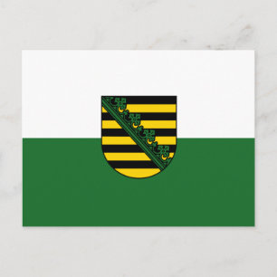 Flag of Saxony Postcard