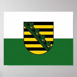 Flag of Saxony Poster