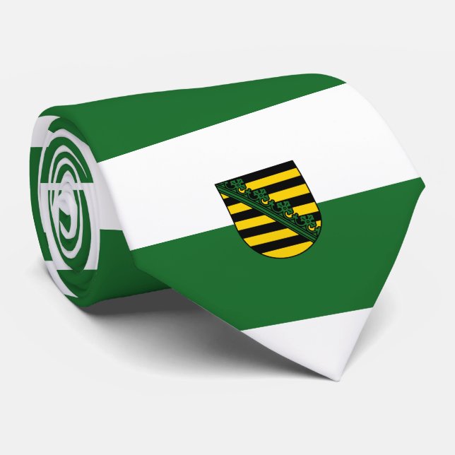 Flag of Saxony Tie (Rolled)