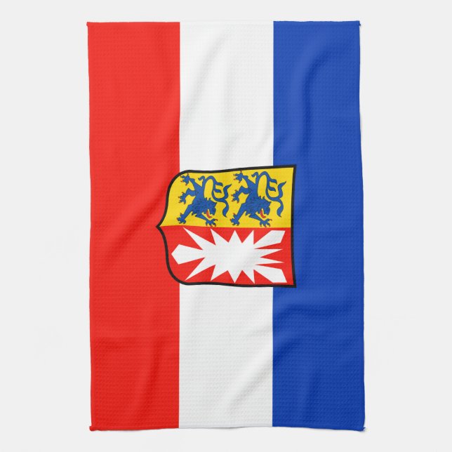 flag of Schleswig-Holstein Tea Towel (Vertical)