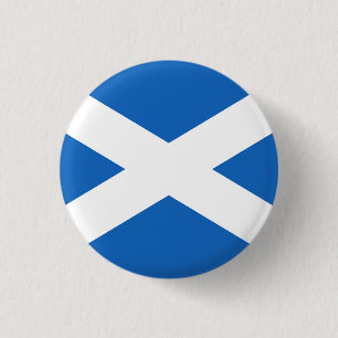 Flag of Scotland 3 Cm Round Badge