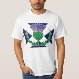 Flag of Scotland and Thistle T-Shirt