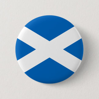 Flag of Scotland - Bratach na h-Alba 6 Cm Round Badge