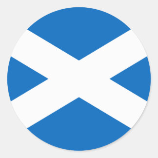 Flag of Scotland - Bratach na h-Alba Classic Round Sticker