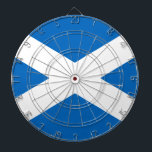 Flag of Scotland - Bratach na h-Alba Dartboard<br><div class="desc">Flag of Scotland - Bratach na h-Alba - Banner o Scotland - Saint Andrew's Cross - Saltire</div>