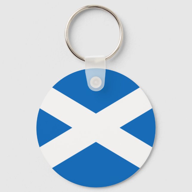 Flag of Scotland - Bratach na h-Alba Key Ring (Front)