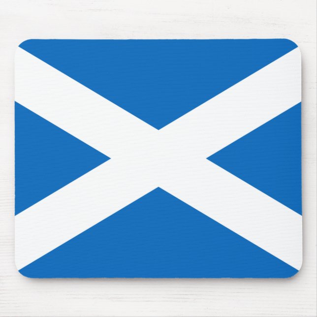 Flag of Scotland - Bratach na h-Alba Mouse Mat (Front)