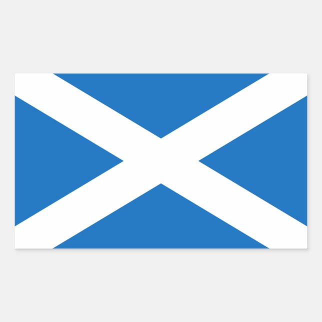 Flag of Scotland - Bratach na h-Alba Rectangular Sticker (Front)