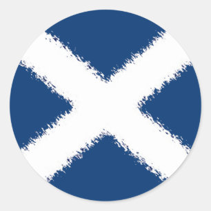 Flag of Scotland Classic Round Sticker