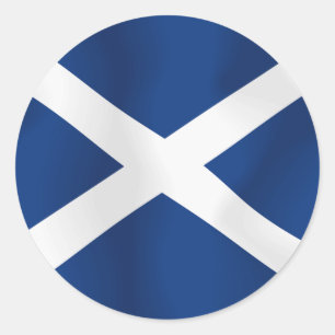 Flag of Scotland Classic Round Sticker