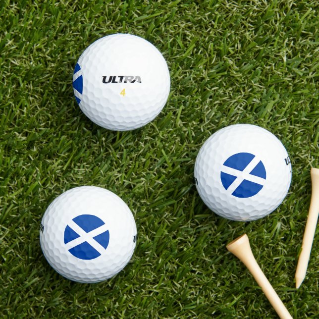 Flag of Scotland  Golf Balls (Insitu Grass)