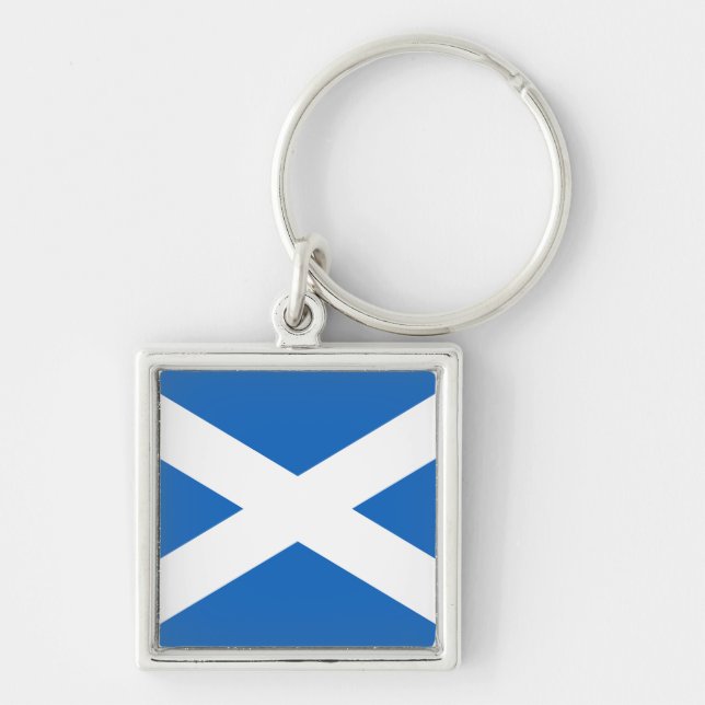 Flag of Scotland Key Ring (Front)