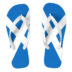 Flag of Scotland or Saltire Flip Flops