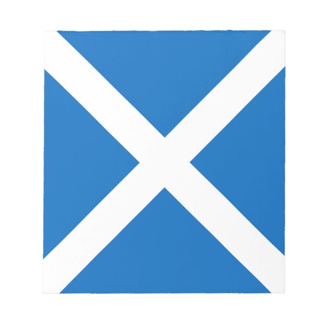 Flag of Scotland or Saltire Notepad (Front)
