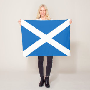 Flag of Scotland or Saltire small Fleece Blanket