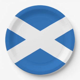 Flag of Scotland Paper Plate