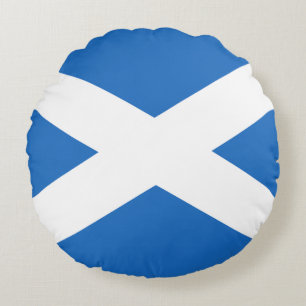 Flag of Scotland Round Cushion