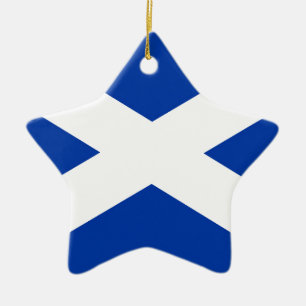 Flag of Scotland Saltire - High Quality Image Ceramic Tree Decoration