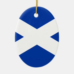Flag of Scotland Saltire - High Quality Image Ceramic Tree Decoration