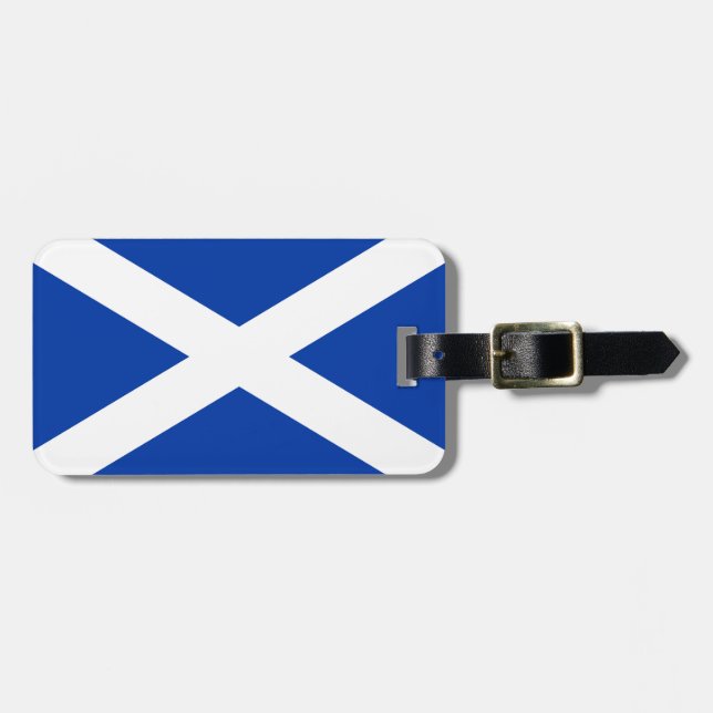 Flag of Scotland Saltire - High Quality Image Luggage Tag (Front Horizontal)