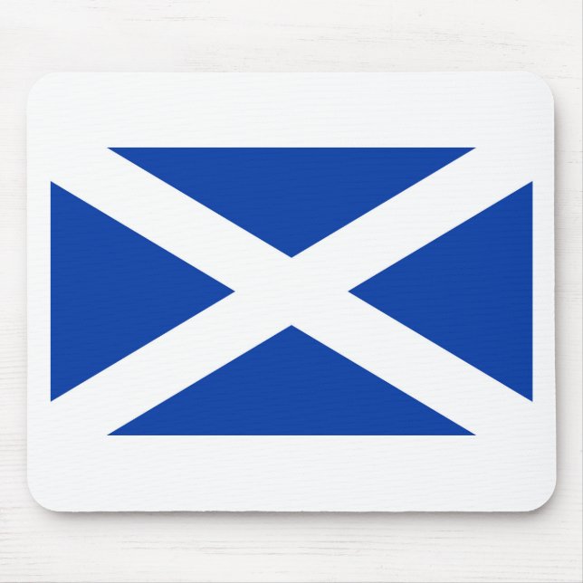 Flag of Scotland Saltire - High Quality Image Mouse Mat (Front)