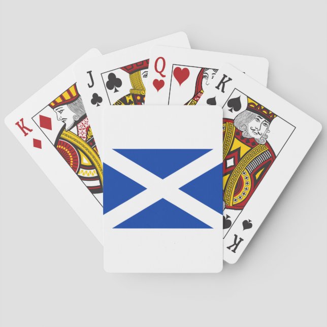 Flag of Scotland Saltire - High Quality Image Playing Cards (Back)