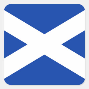 Flag of Scotland Saltire - High Quality Image Square Sticker