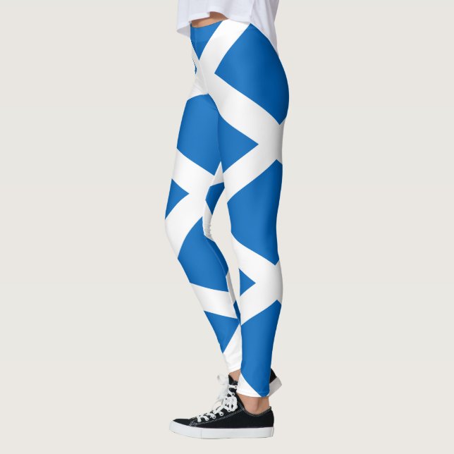Flag of Scotland - Scottish Flag Leggings (Left)
