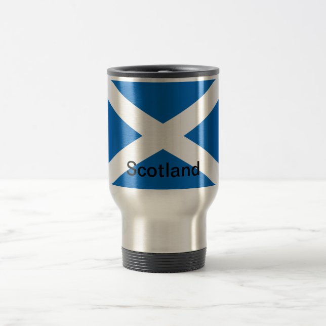 Flag of Scotland Travel Mug (Center)