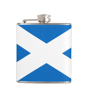 Flag of Scotland Vinyl Wrapped Flask
