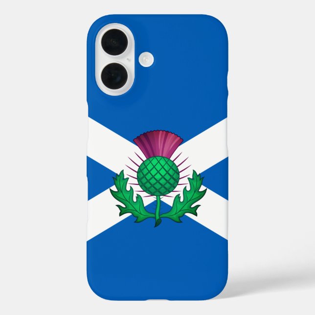 Flag of Scotland with Thistle superimposed Case-Mate iPhone Case (Back)