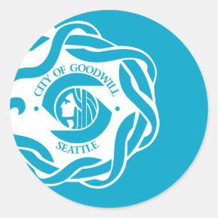 Flag of Seattle Classic Round Sticker