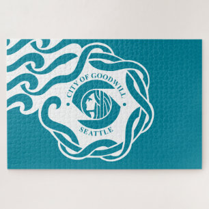Flag of Seattle (Washington) Jigsaw Puzzle