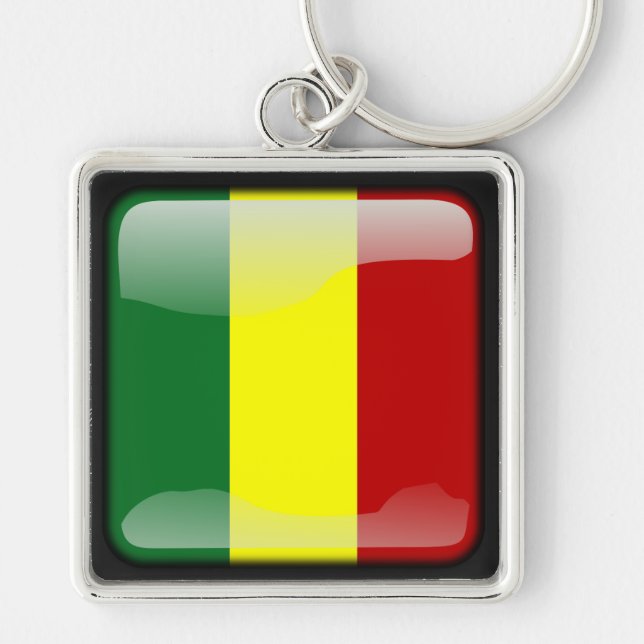 Flag of Senegal Key Ring (Front)