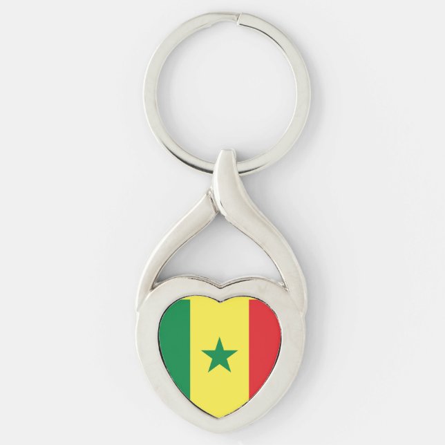 Flag of Senegal Key Ring (Front)