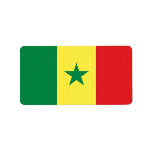 Flag of Senegal Labels