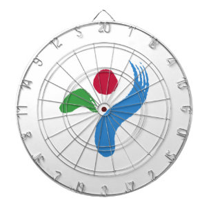 Flag of Seoul (South Korea) Dartboard