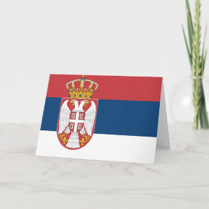 Flag of Serbia Card