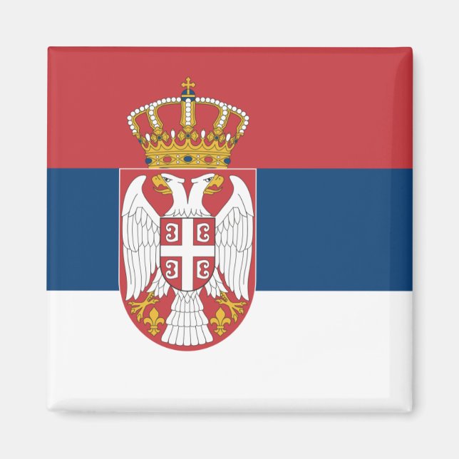 Flag of Serbia Magnet (Front)