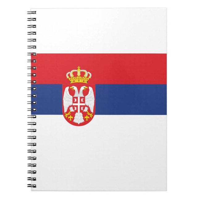 Flag of Serbia Notebook (Front)