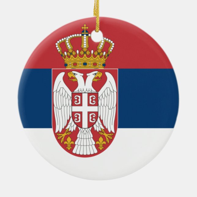 Flag of Serbia Ornament (Back)