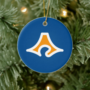 Flag of Shizuoka Prefecture, Japan Ceramic Tree Decoration