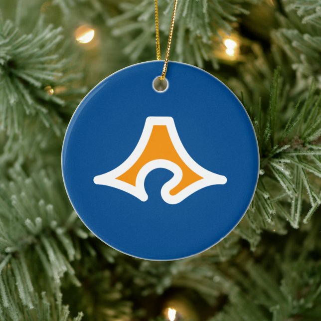 Flag of Shizuoka Prefecture, Japan Ceramic Tree Decoration (Tree)