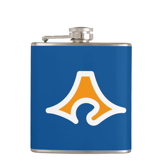 Flag of Shizuoka Prefecture, Japan Hip Flask (Front)