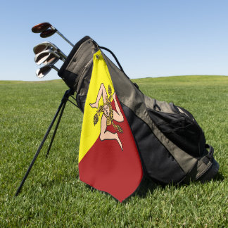Flag of Sicily (Italy) Golf Towel