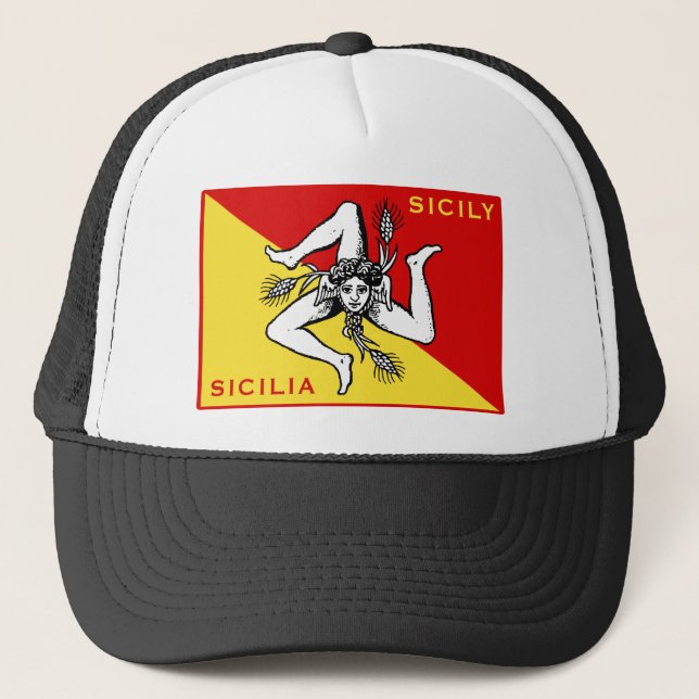 Flag of Sicily Trucker Hat (Front)