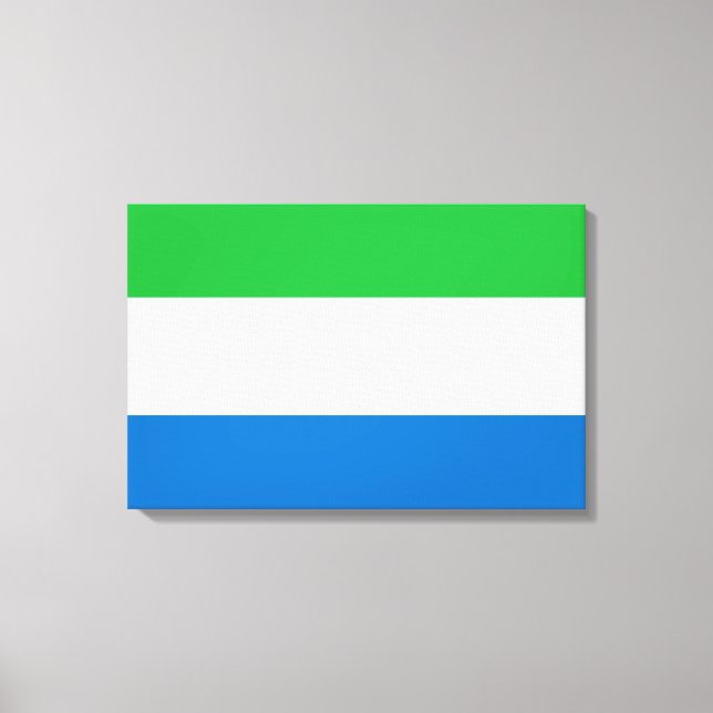 Flag of Sierra Leone Canvas Print (Front)
